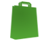 Ícone verde de saco de compras
